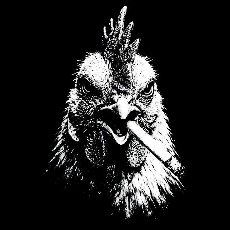 Smoking Hen Graphic