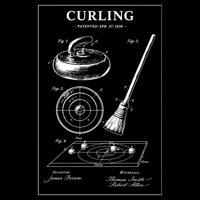Curling Blueprint-Artwork