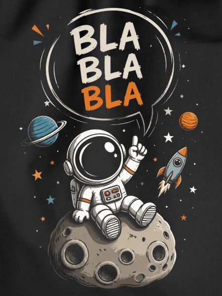 Astronaut Blabla on the Moon