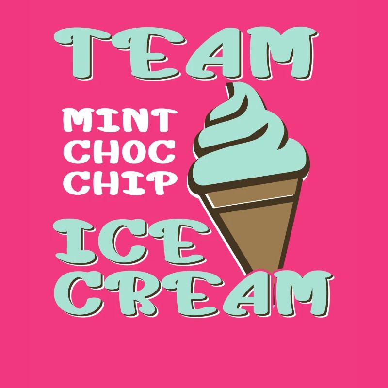 Team Mint Choc Crème glacée Cornet Crème glacée Crème glacée