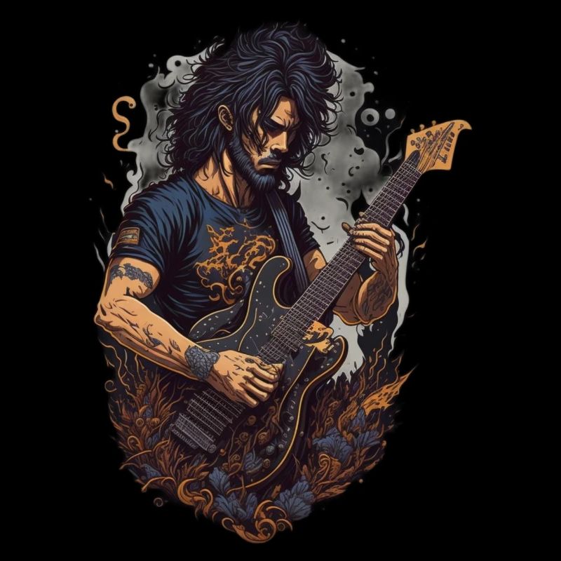 um guitarrista