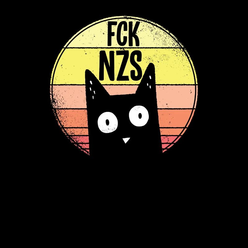 FCK NZS Katze Katzen Katzenliebhaber Geschenk