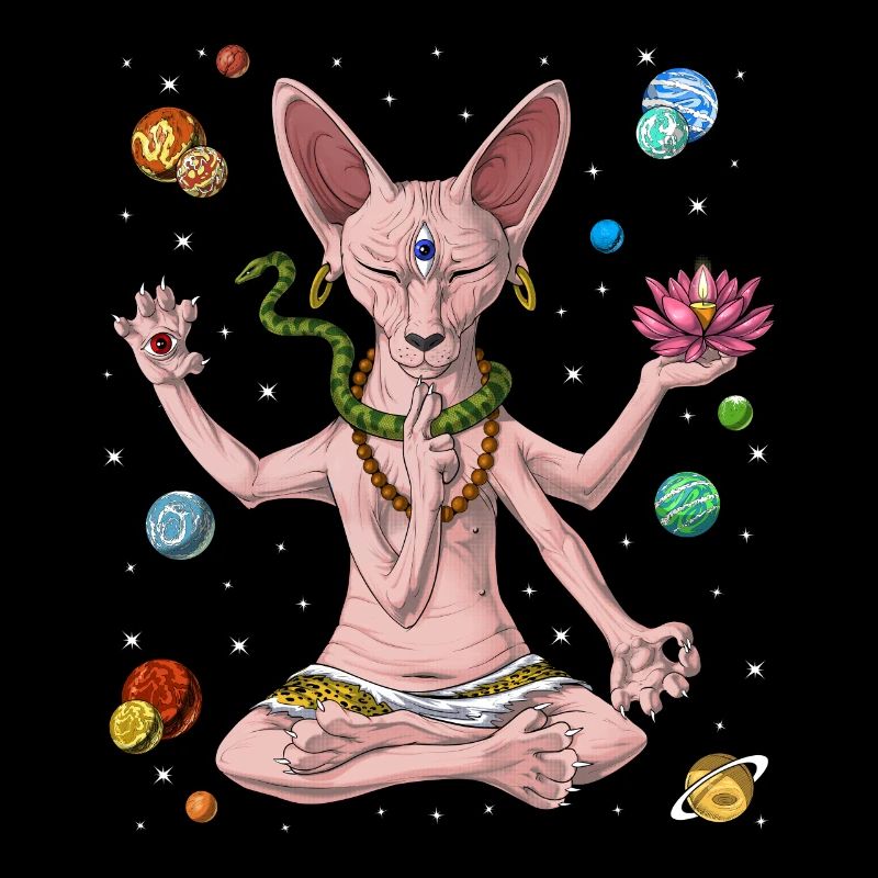 Méditation Chat Sphynx