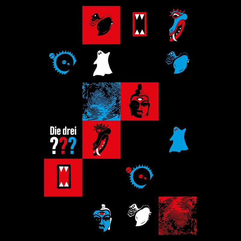 Die Drei ??? Cooles Kacheldesign