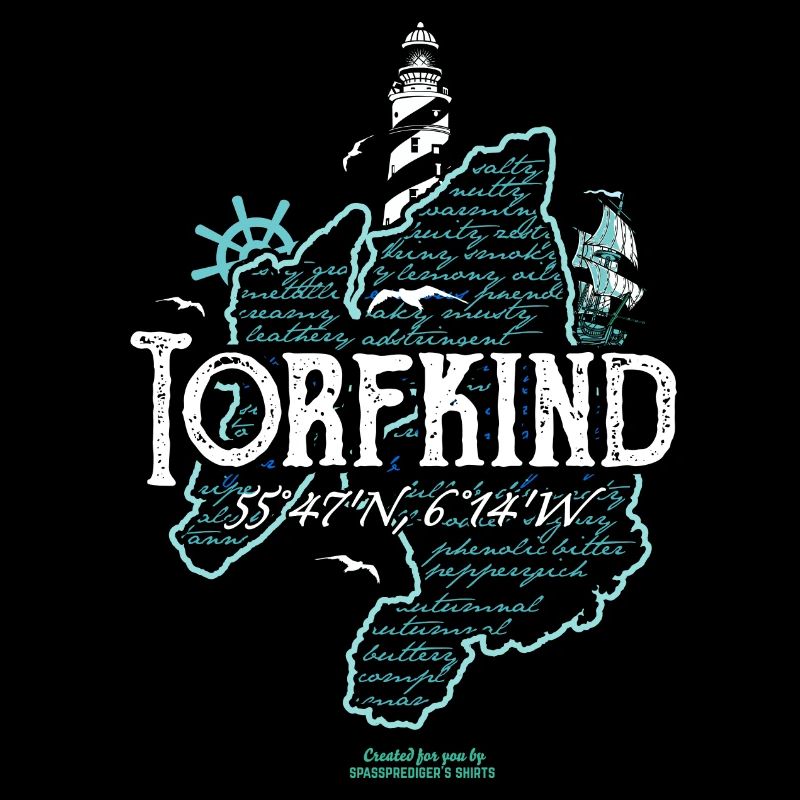 Islay Whisky Torfkind Leuchtturm blau