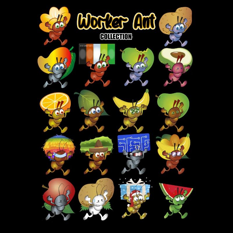 Worker ants collection