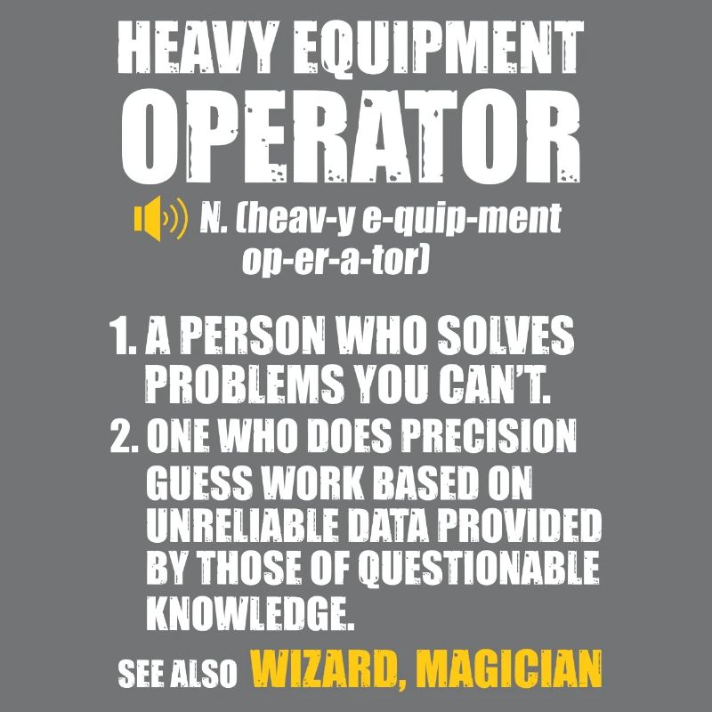 Construction machinery operator Excavator driver Excavator driver Construction workers