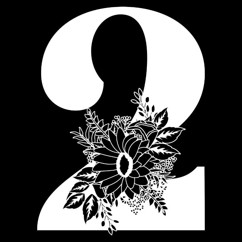 Nummer 2 Schwarze Blumen - 2. Blumenjubiläum