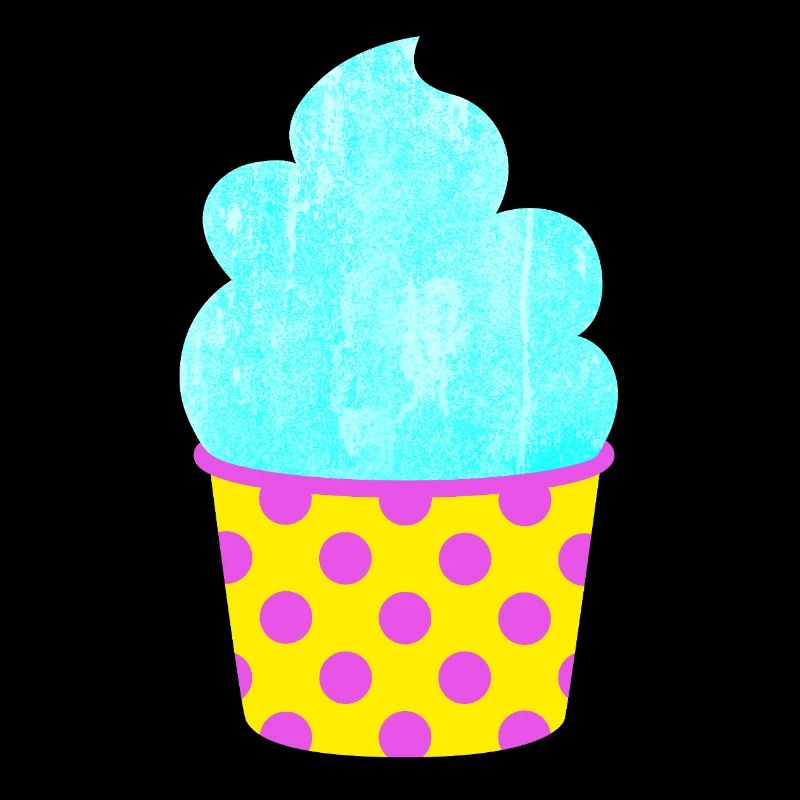 Eis Softeis Eiscreme Punkte Dots Sommer Pastell