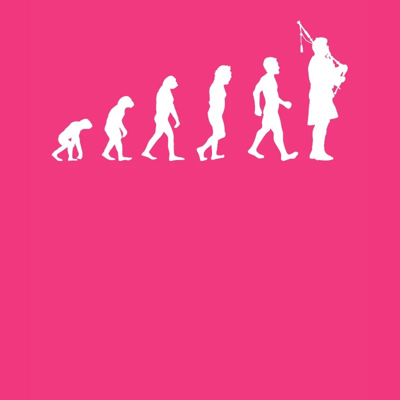 Evolution Bagpipe Player T-Shirt Gift