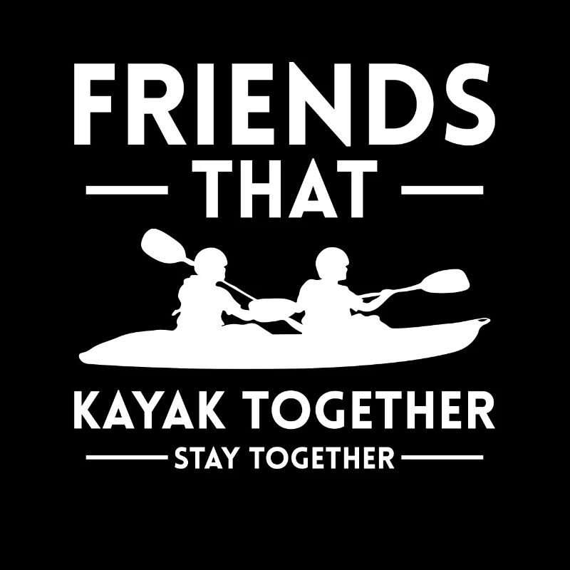 Les amis qui font du kayak ensemble restent ensemble