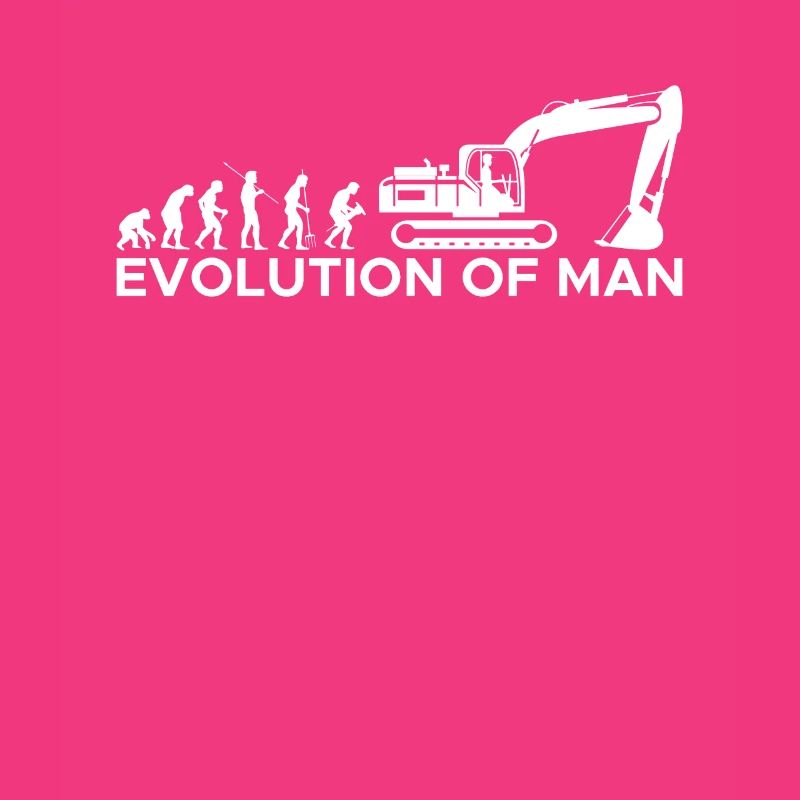Evolution Excavator Driver Shirt Gift