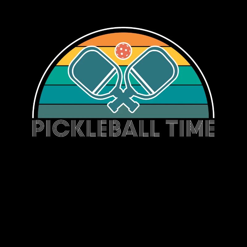 Pickleball Time Geschenk Vintage Retro