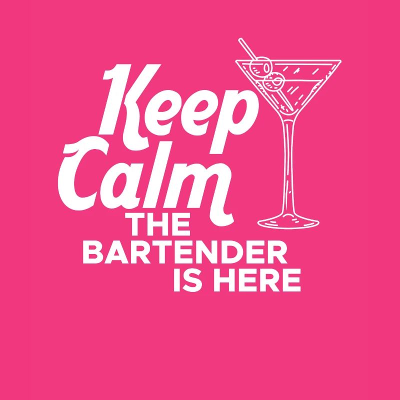 Keep Calm The Bartender Is Here Shirt Geschenk