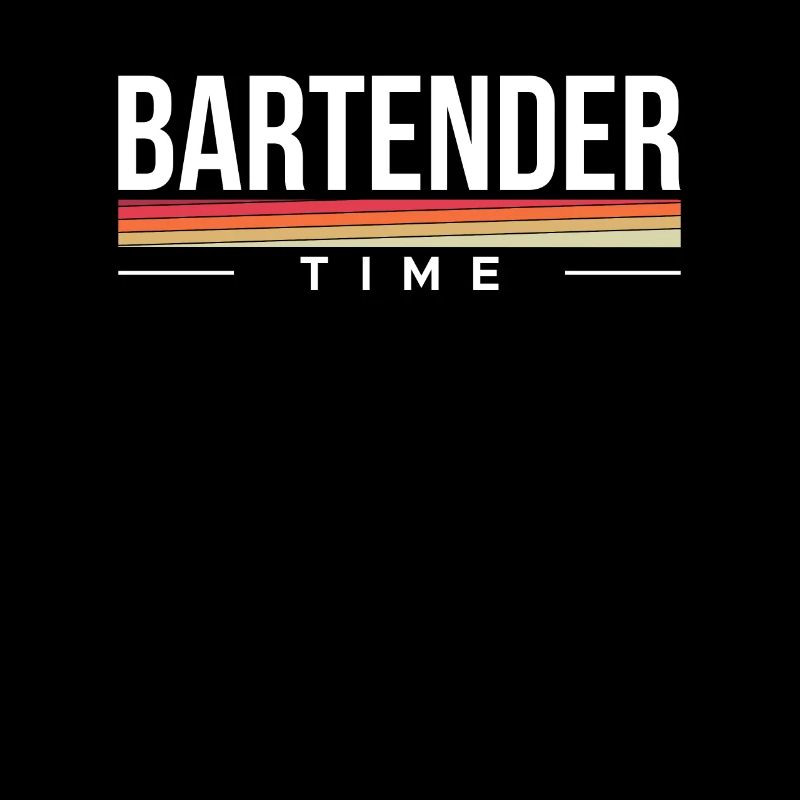Vintage Retro Bartender Time Shirt