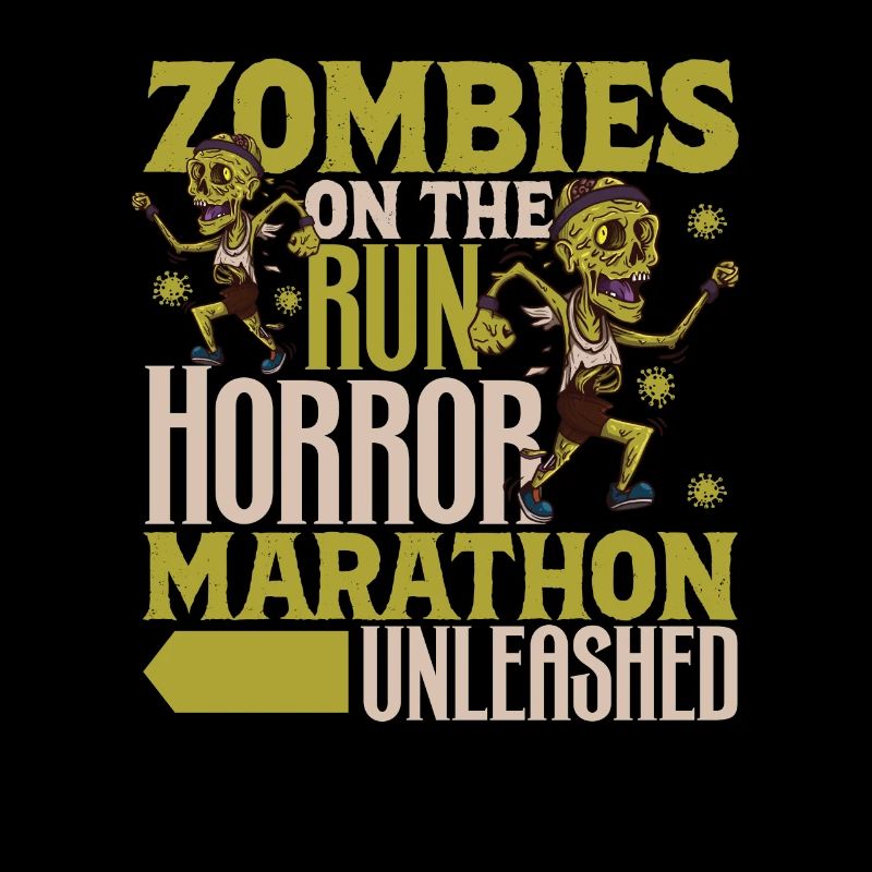 Horror Zombie Runner Half Marathon Running Jogging