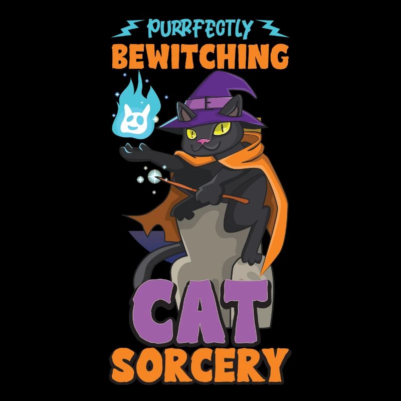 Cat Witch Occult Gothic Dark Satanic