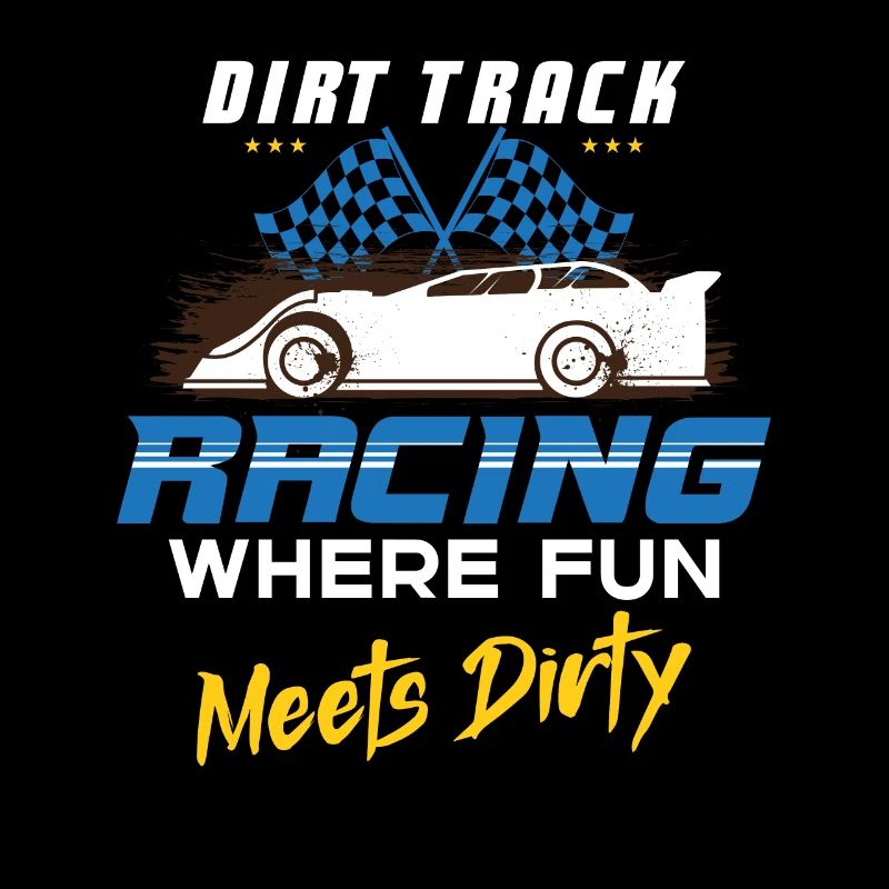 Dirt Track Racing Course rapide et sale Course de fans de course