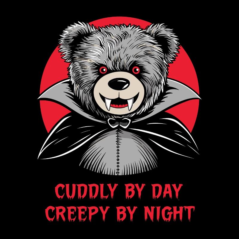 Horror Teddy Bear Clawing Through The Night Horror