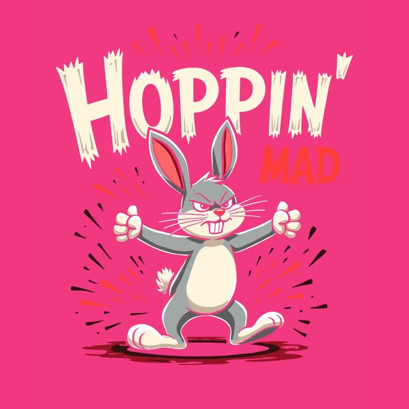 Grumpy Bunny Sarcastic Animal Design