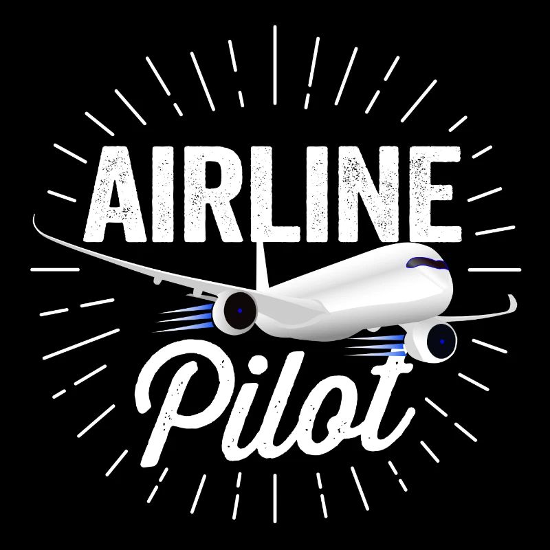 Airline Pilot - Sonnenstrahlen Design Geschenk
