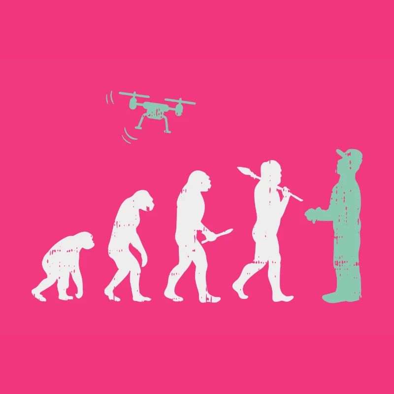 Evolution Drone T-Shirt I Modèle I cadeau