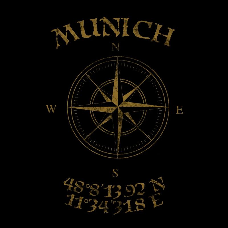 Compass GPS coordinates Munich