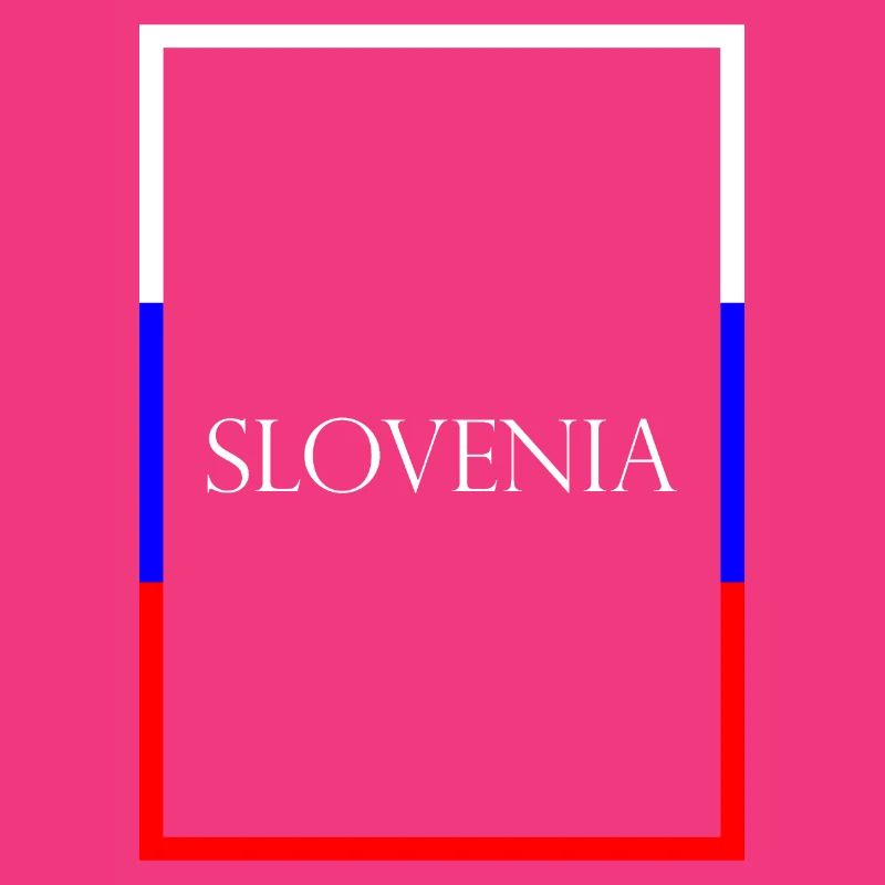 Slovénie Lettrage de la déclaration avec drapeau