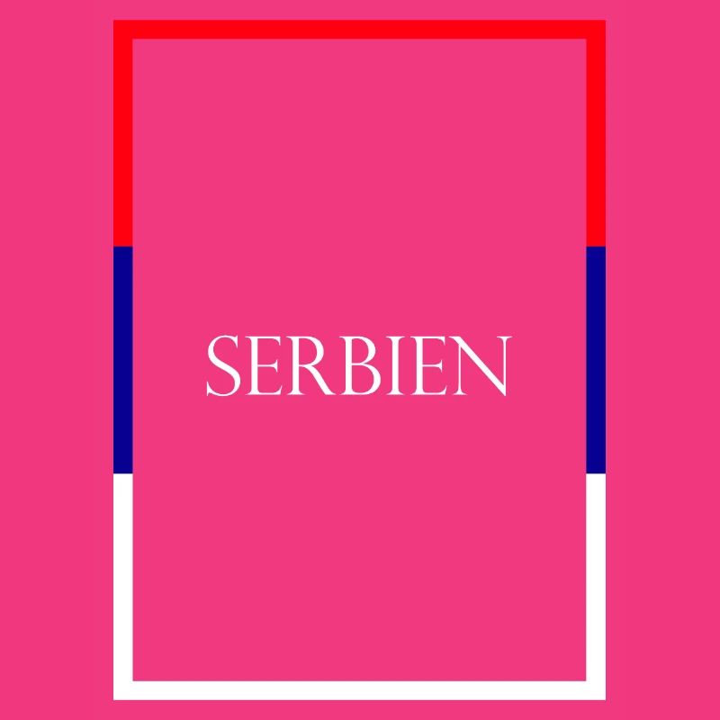 Serbie Србија, Lettrage de déclaration avec drapeau