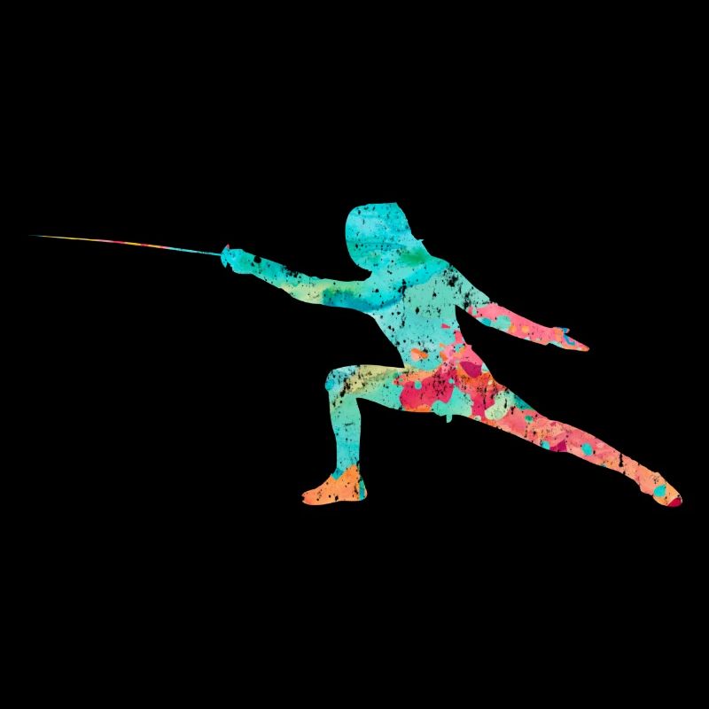 Fechten und Fechtsport PopArt