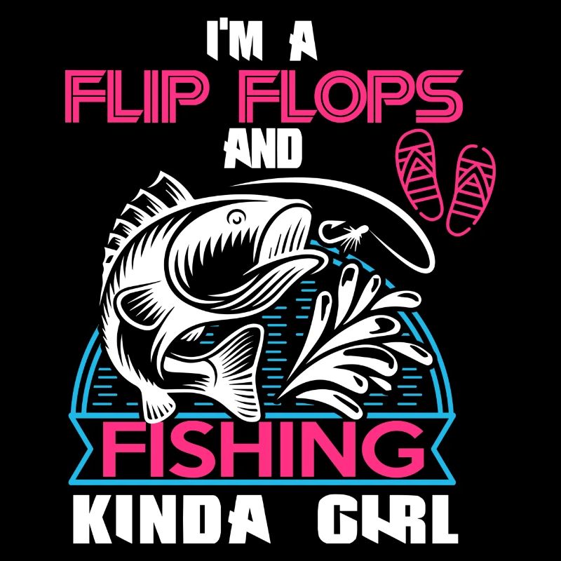 Ich bin ein Flip Flop und Fischer Mädchen
