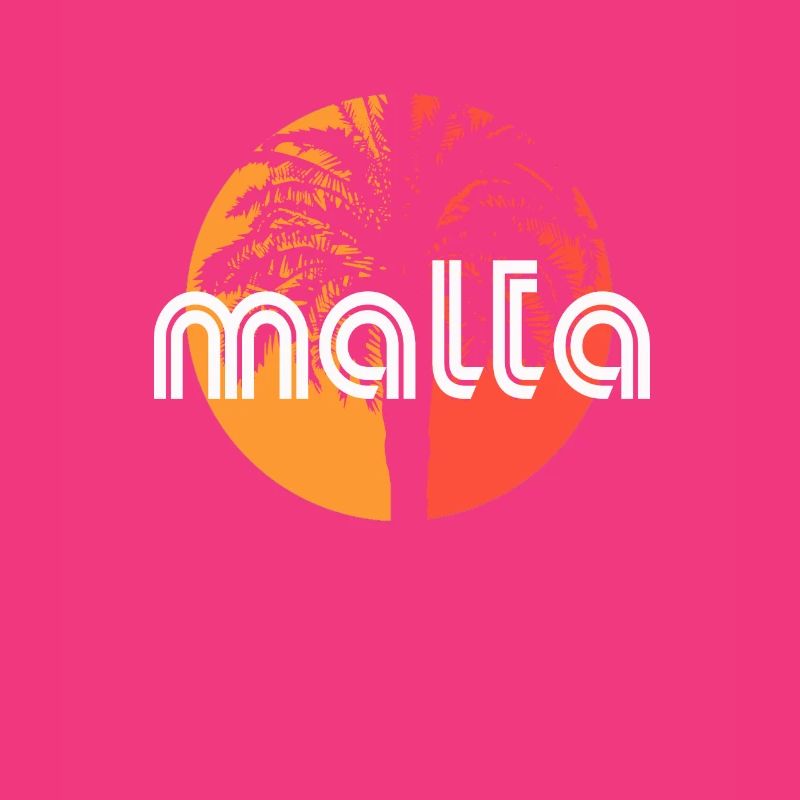 Malta Artistic Vacation Souvenir Palm Tree