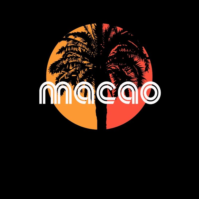 Macao Artistic Vacation Souvenir Palmier