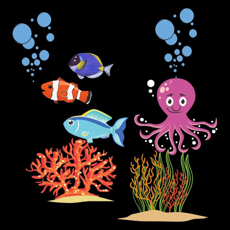Sea Creatures Octopus Underwater World Octopus