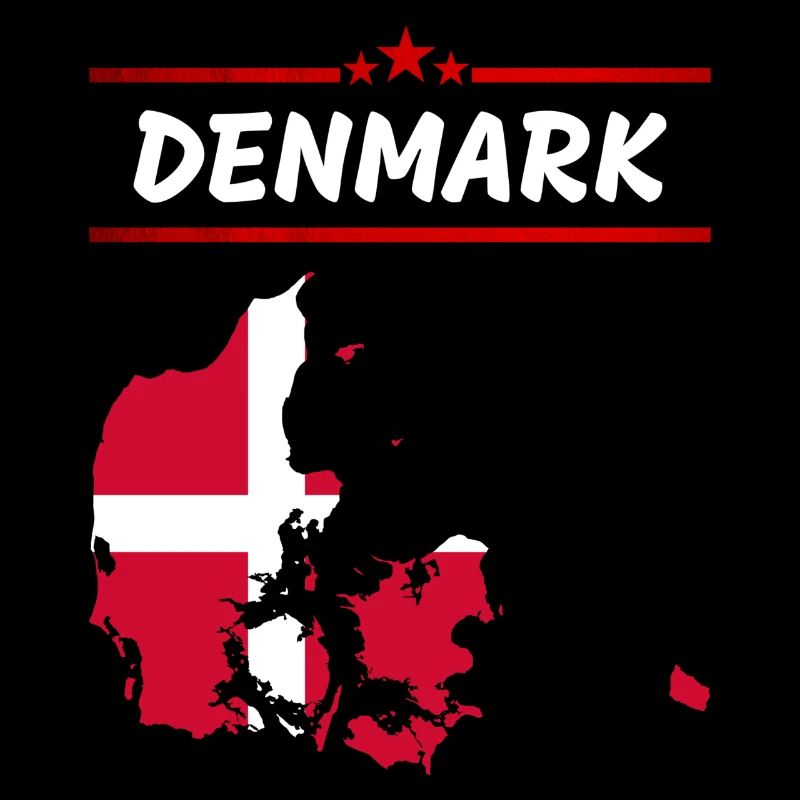 Denmark flag Copenhagen countries outline EU