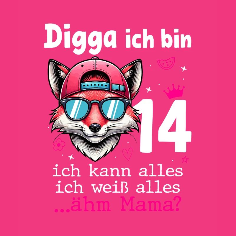 Digga Ich Bin 14 Kindergeburtstag Mädchen