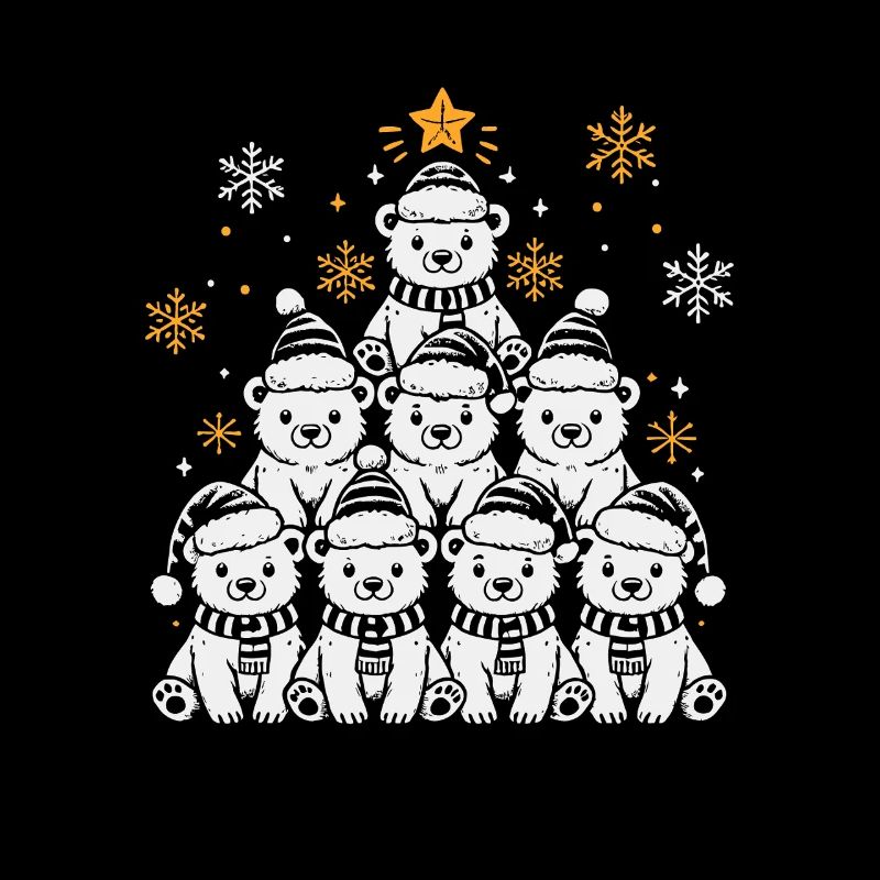 Christmas Tree Polar Bear