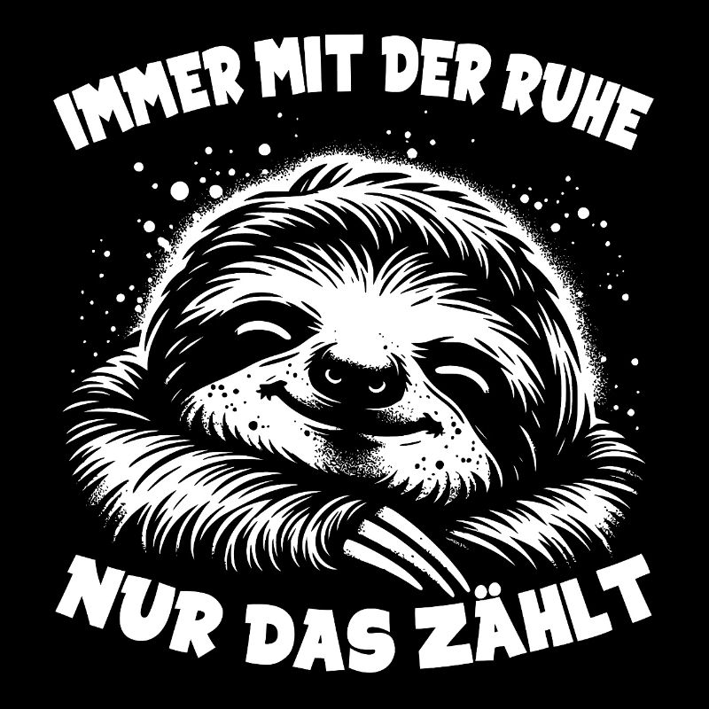 Faultier cool nur keinen Stress immer mit der Ruhe