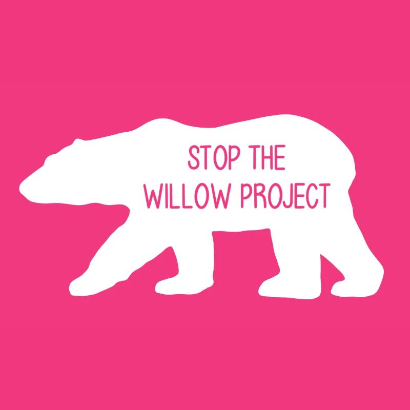 Stop the Willow Project (blanc)