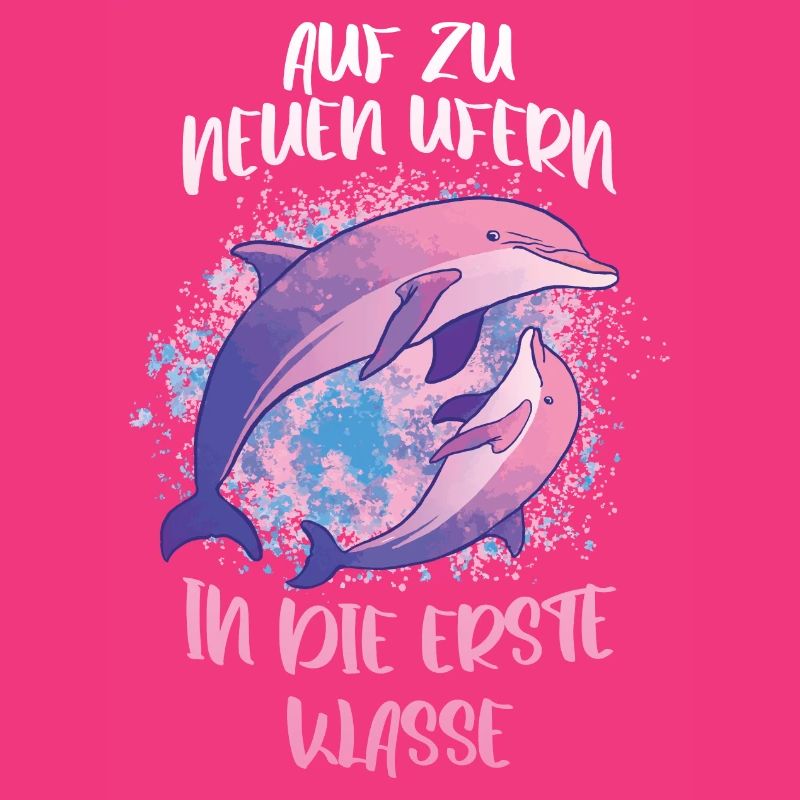Erste Klasse Einschulung Schulstart Delphin