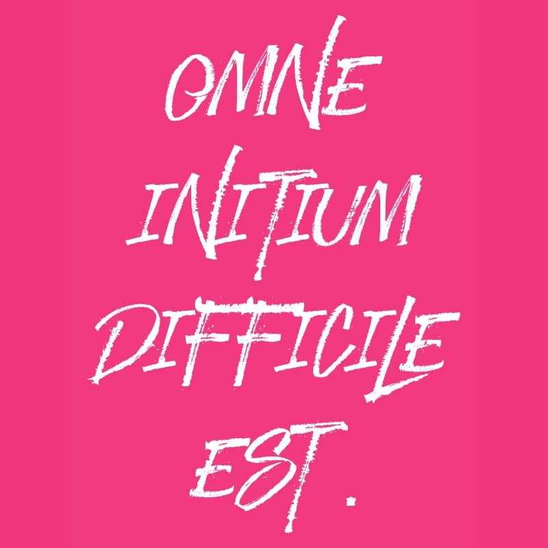 all beginning is difficult Latin quotation scripture