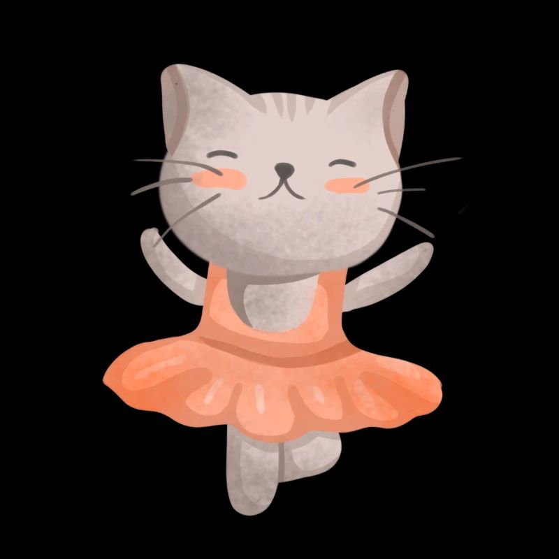 Cute dancing cat