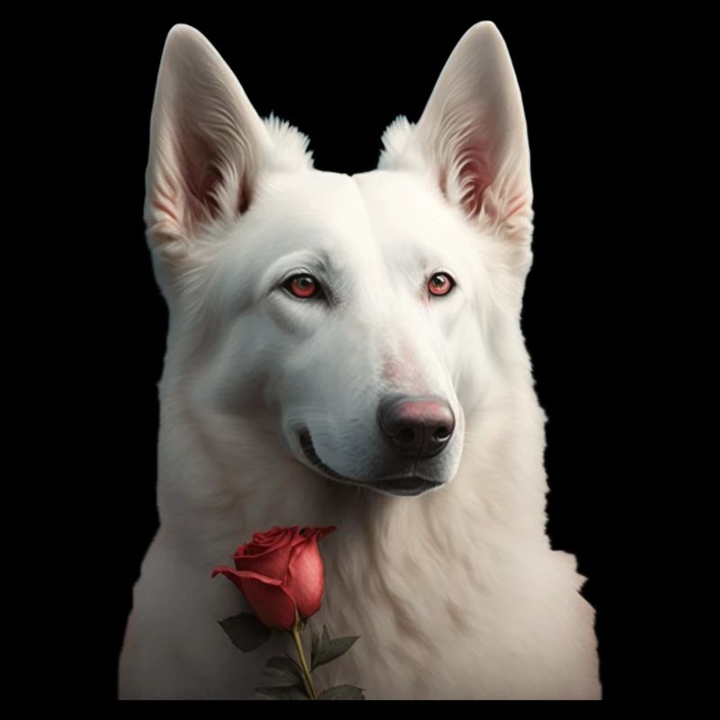 White Shepherd Valentine's Day