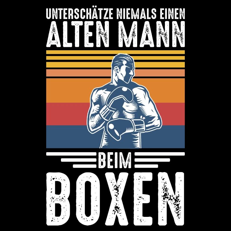 Boxen Boxer Mann Männer Retro Vintage