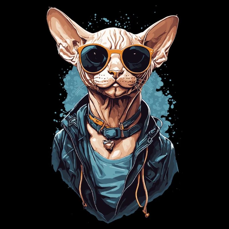 Cool Sphinx Cat Modern Cat Design