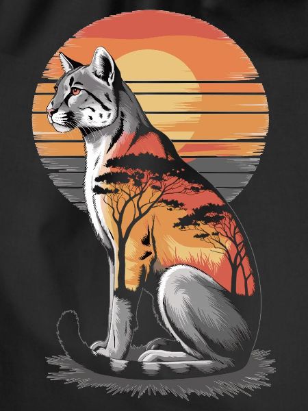 Savannah Cat Sunset