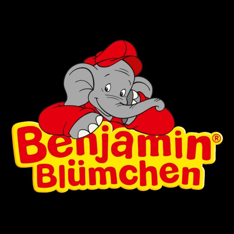 Benjamin Blümchen Schriftzug mit Elefant Logo