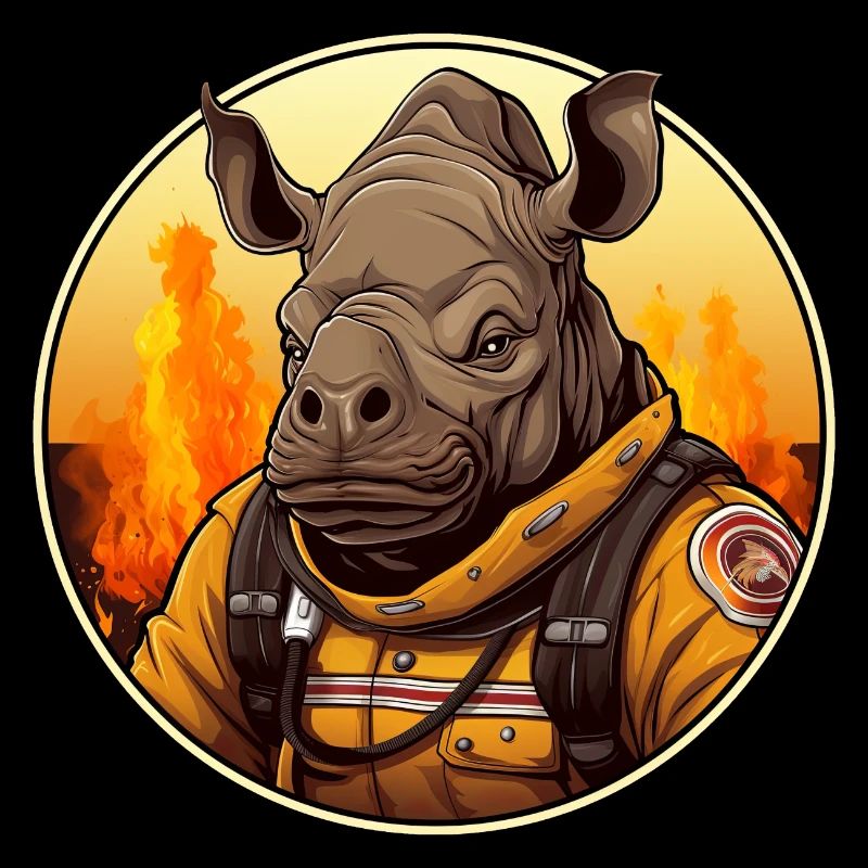 Pompier Rhinocéros