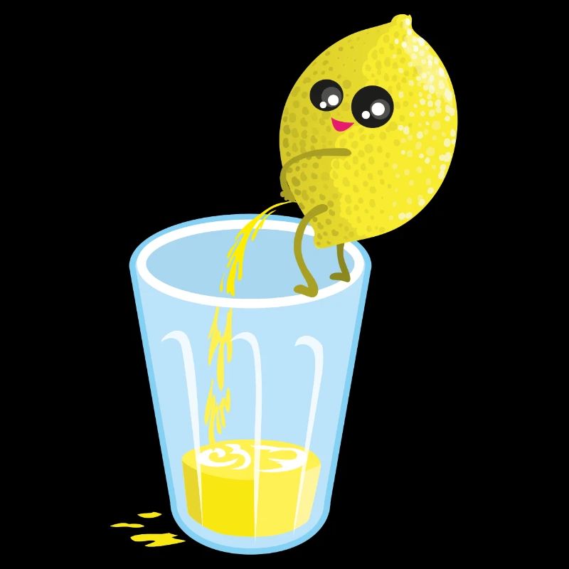 Zitrone pinkelt Limonade