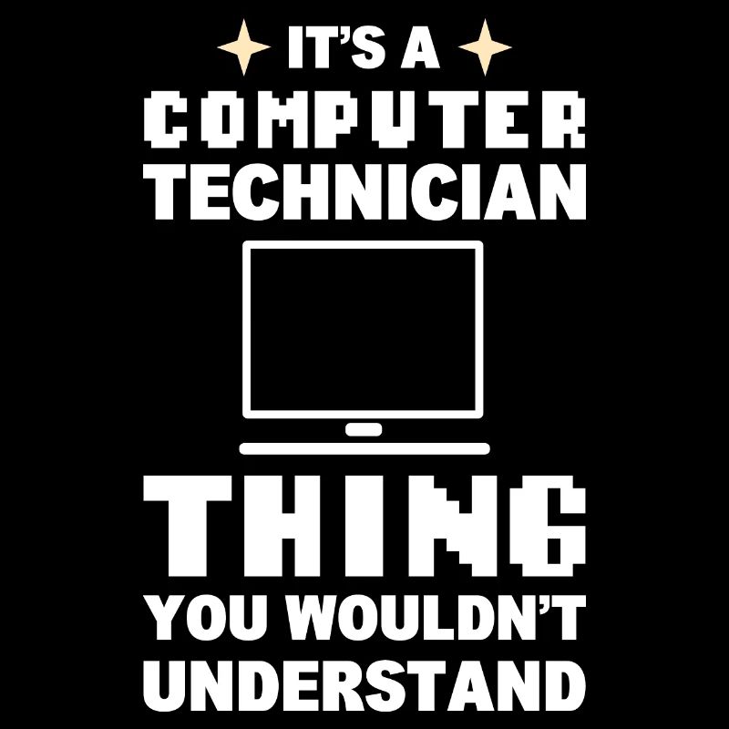 Lustiger Computerfreak Computertechniker